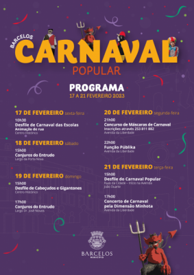Carnaval Popular de Barcelos com quatro dias de festejos